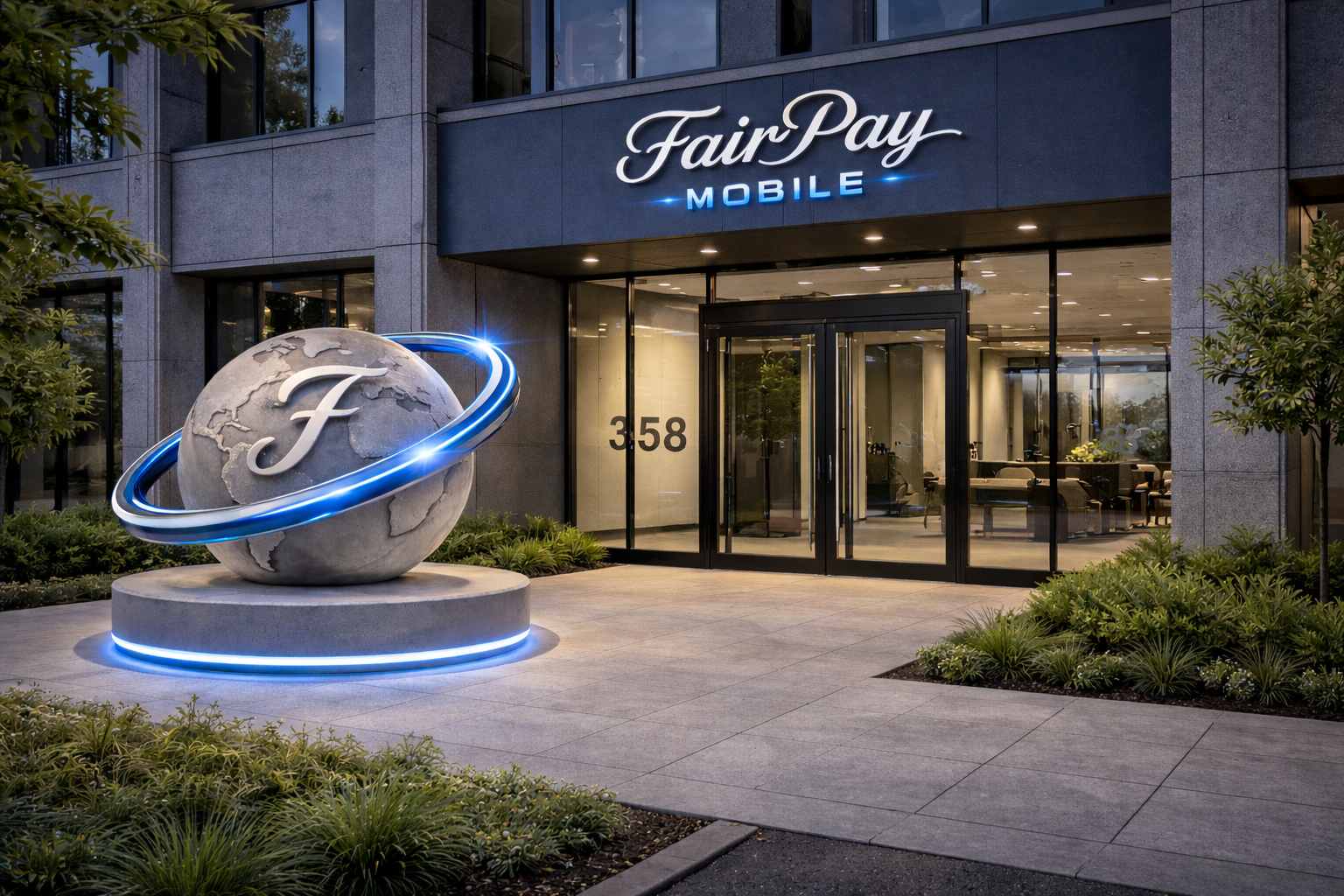 Fachada da FairPay com número 358